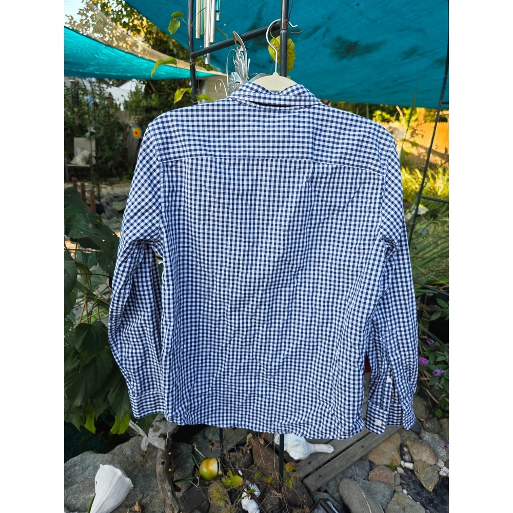 Abercrombie & Fitch Mens Blue Gingham Check Button Down Shirt - Picture 7 of 7